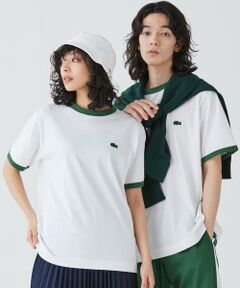 【オンライン限定】LACOSTE ワンポイントロゴ リンガーTシャツ