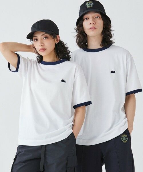 LACOSTE / ラコステ Tシャツ | 【オンライン限定】LACOSTE ワンポイントロゴ リンガーTシャツ | 詳細1