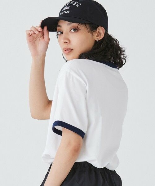 LACOSTE / ラコステ Tシャツ | 【オンライン限定】LACOSTE ワンポイントロゴ リンガーTシャツ | 詳細4