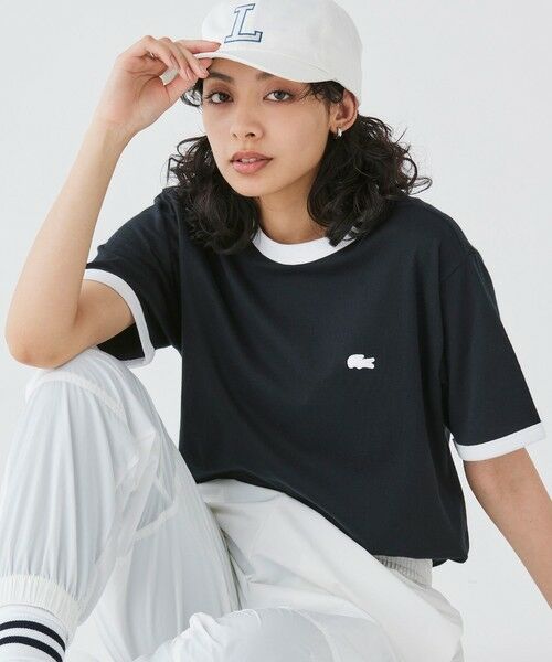 LACOSTE / ラコステ Tシャツ | 【オンライン限定】LACOSTE ワンポイントロゴ リンガーTシャツ | 詳細8