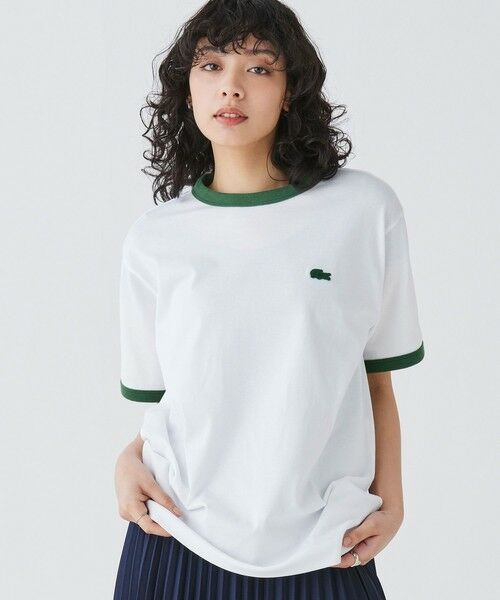 LACOSTE / ラコステ Tシャツ | 【オンライン限定】LACOSTE ワンポイントロゴ リンガーTシャツ | 詳細12