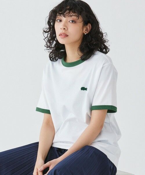 LACOSTE / ラコステ Tシャツ | 【オンライン限定】LACOSTE ワンポイントロゴ リンガーTシャツ | 詳細12