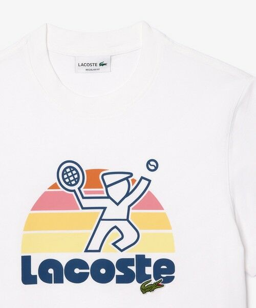 LACOSTE / ラコステ Tシャツ | テニスプレイヤーグラフィックプリントクルーネックTシャツ | 詳細1
