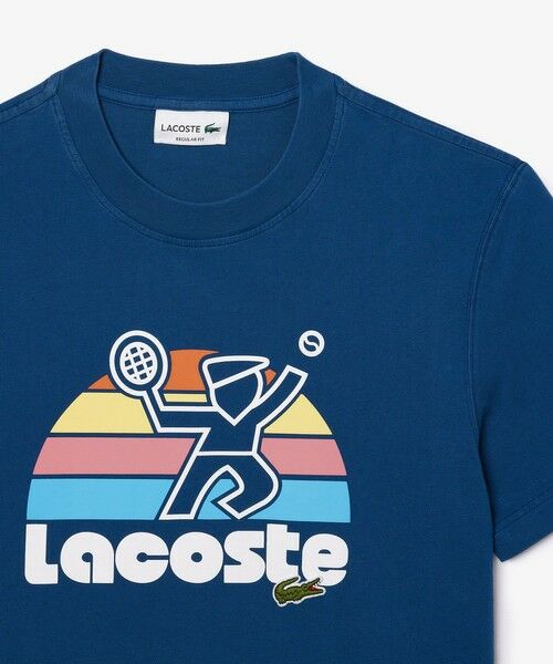 LACOSTE / ラコステ Tシャツ | テニスプレイヤーグラフィックプリントクルーネックTシャツ | 詳細2