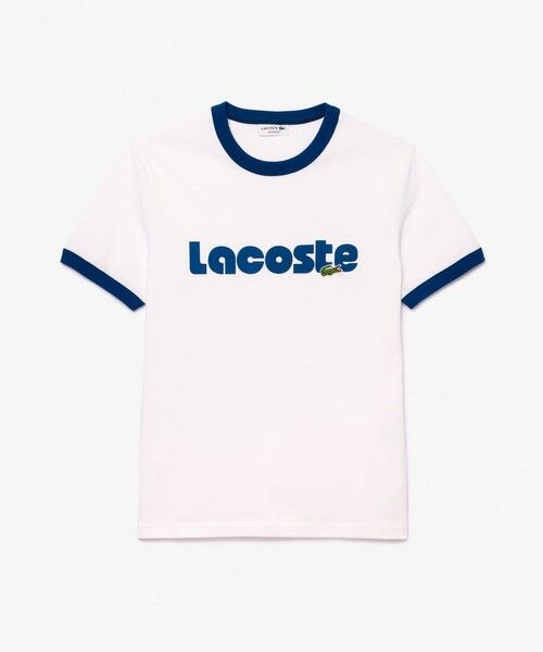 LACOSTE / ラコステ Tシャツ | ネームプリントトリムTシャツ | 詳細3