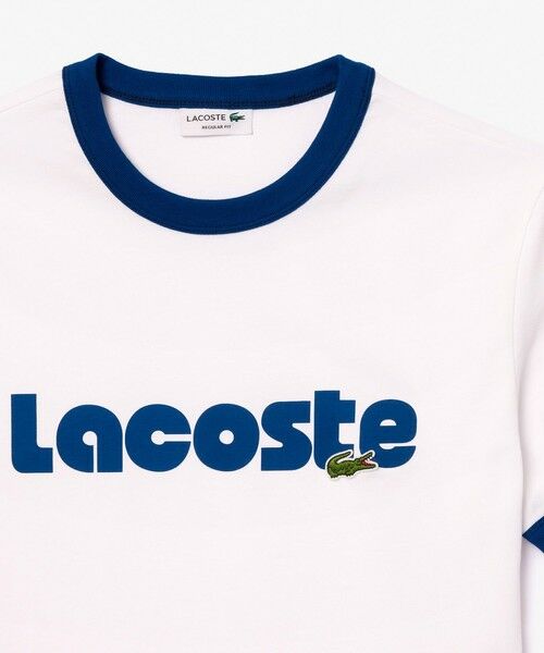 LACOSTE / ラコステ Tシャツ | ネームプリントトリムTシャツ | 詳細4