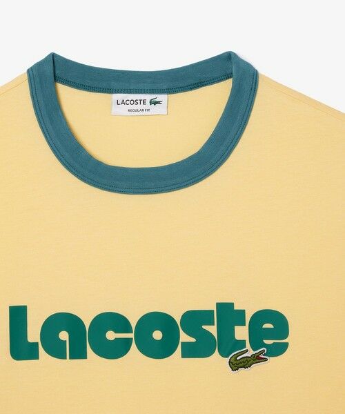 LACOSTE / ラコステ Tシャツ | ネームプリントトリムTシャツ | 詳細6