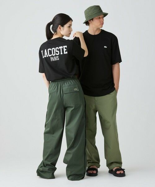 【LACOSTE / ラコステ】バックプリントベーシックTシャツ LACOSTE tシャツ 「オンライン限定」LACOSTE オーバーサイズ