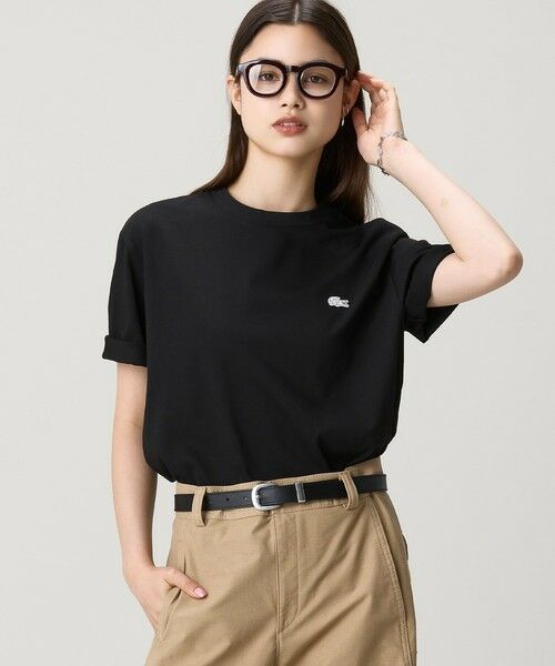 LACOSTE / ラコステ Tシャツ | ヘビーウェイト オーバーサイズバックプリントベーシック半袖Tシャツ | 詳細4