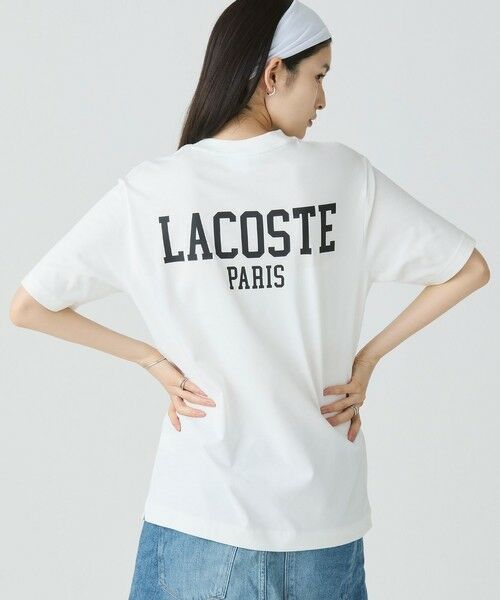 LACOSTE / ラコステ Tシャツ | ヘビーウェイト オーバーサイズバックプリントベーシック半袖Tシャツ | 詳細12