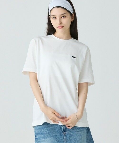 LACOSTE / ラコステ Tシャツ | ヘビーウェイト オーバーサイズバックプリントベーシック半袖Tシャツ | 詳細13