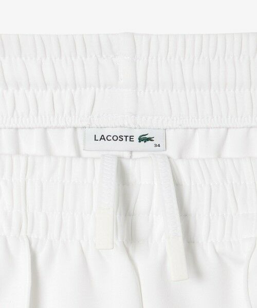 LACOSTE / ラコステ チノ・ワークパンツ | ダブルフェイス鹿の子地ワイドトラックパンツ | 詳細3