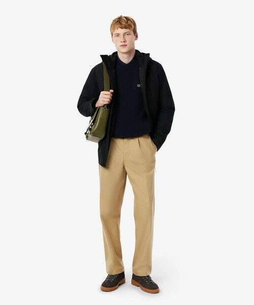 日本未入荷☆Lacoste☆ラコステウールニットワンピース グラフィカルワニロゴジャカードニットセーター AH3145