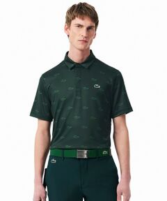 LACOSTE / ラコステ ポロシャツ | UVカット ミニマム総柄プリント 比翼仕立て ウルトラドライ ゴルフポロシャツ