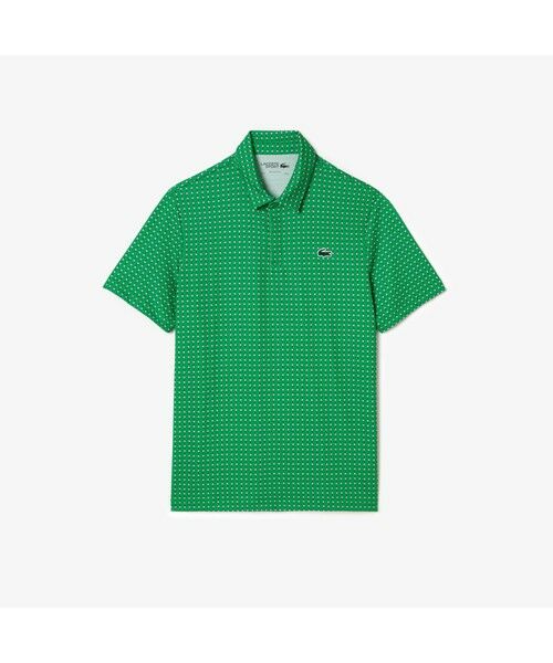 LACOSTE / ラコステ ポロシャツ | UVカット ミニマム総柄プリント 比翼仕立て ウルトラドライ ゴルフポロシャツ | 詳細8