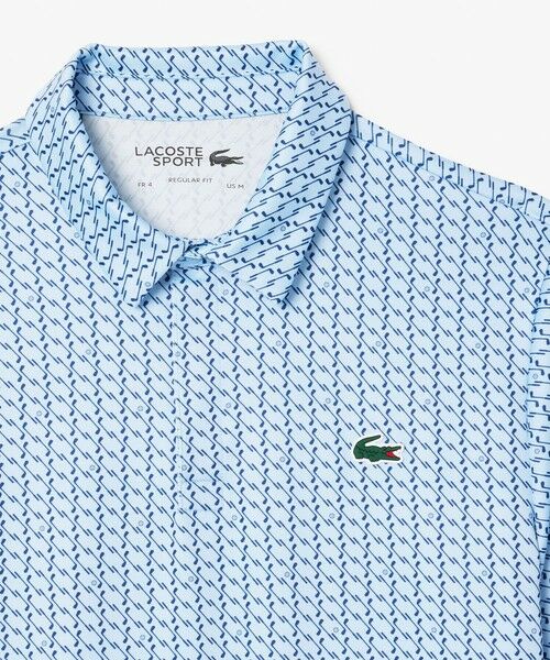 LACOSTE / ラコステ ポロシャツ | UVカット ミニマム総柄プリント 比翼仕立て ウルトラドライ ゴルフポロシャツ | 詳細16