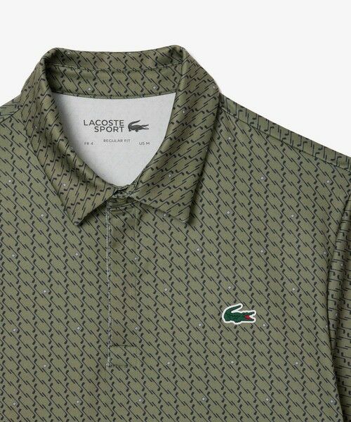 LACOSTE / ラコステ ポロシャツ | UVカット ミニマム総柄プリント 比翼仕立て ウルトラドライ ゴルフポロシャツ | 詳細17