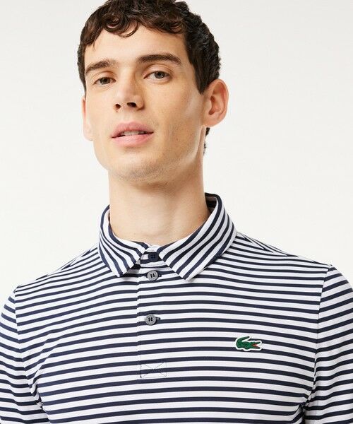 LACOSTE / ラコステ ポロシャツ | UVカット UPF50+ ウルトラドライバイカラーボーダーポロシャツ | 詳細1