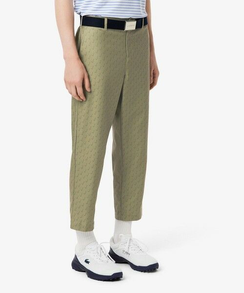LACOSTEウルトラドライスリムフィットゴルフパンツ グリーン size42 LACOSTE チノパン 撥水 ウルトラドライツイル スリムフィット
