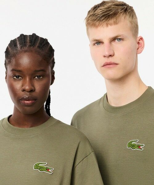 LACOSTE / ラコステ Tシャツ | シェニールワニロゴ オーバーサイズ半袖Tシャツ / ルーズフィットT | 詳細6