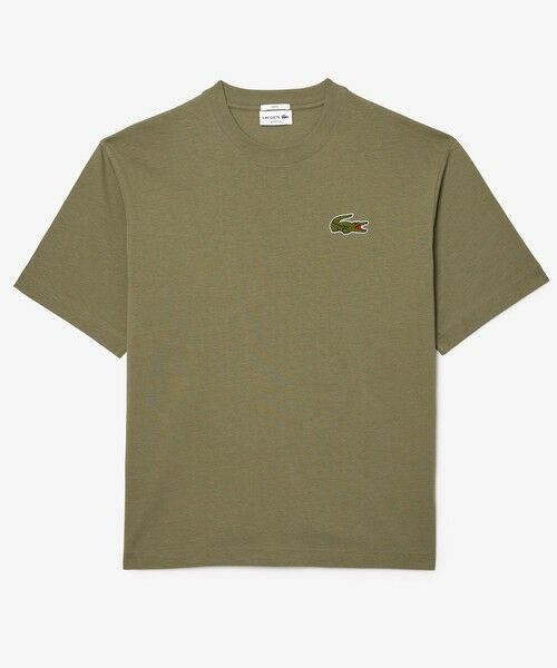 LACOSTE / ラコステ Tシャツ | シェニールワニロゴ オーバーサイズ半袖Tシャツ / ルーズフィットT | 詳細8