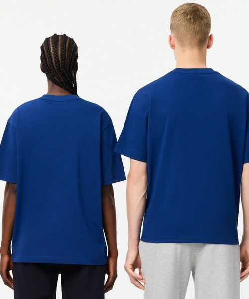 LACOSTE / ラコステ Tシャツ | シェニールワニロゴ オーバーサイズ半袖Tシャツ / ルーズフィットT | 詳細12