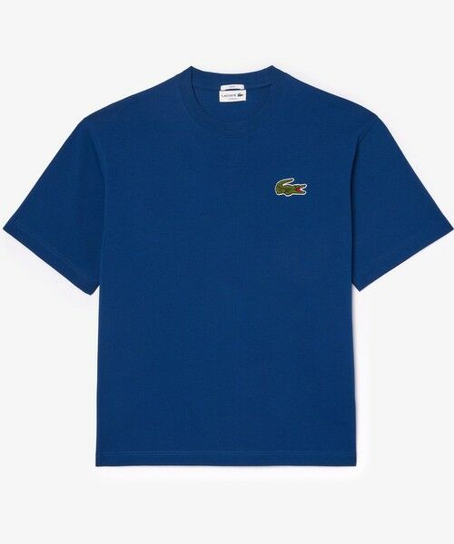 LACOSTE / ラコステ Tシャツ | シェニールワニロゴ オーバーサイズ半袖Tシャツ / ルーズフィットT | 詳細13