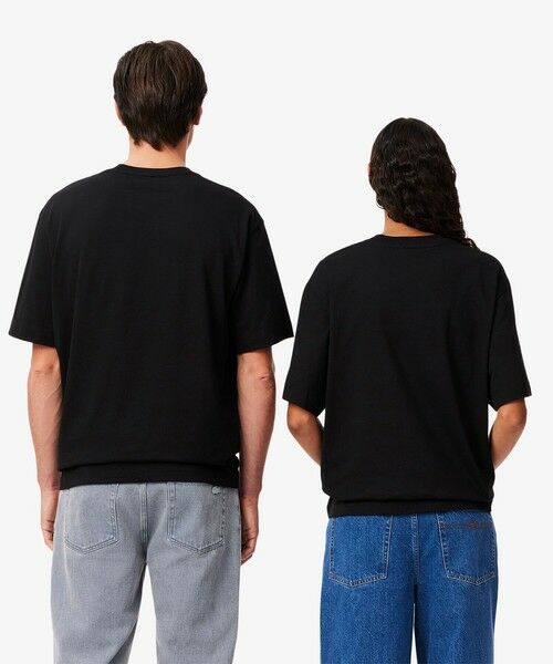 LACOSTE / ラコステ Tシャツ | シェニールワニロゴ オーバーサイズ半袖Tシャツ / ルーズフィットT | 詳細18