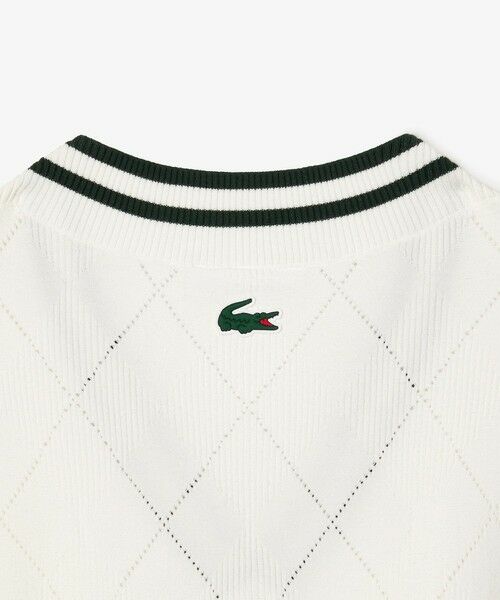 LACOSTE / ラコステ ベスト | UVカット UPF50 アーガイルジャカードゴルフニットベスト | 詳細3