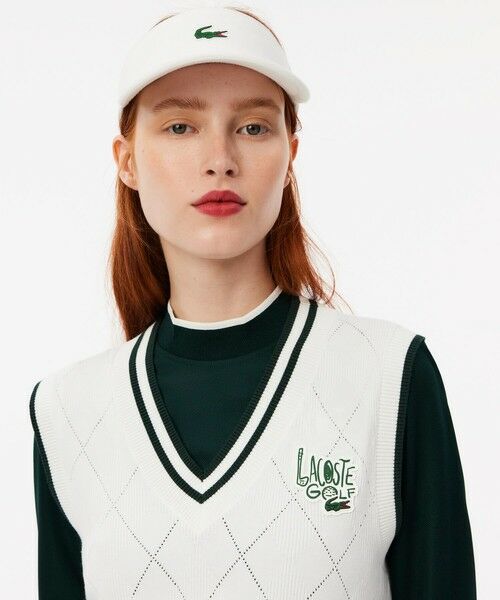 LACOSTE / ラコステ ベスト | UVカット UPF50 アーガイルジャカードゴルフニットベスト | 詳細5