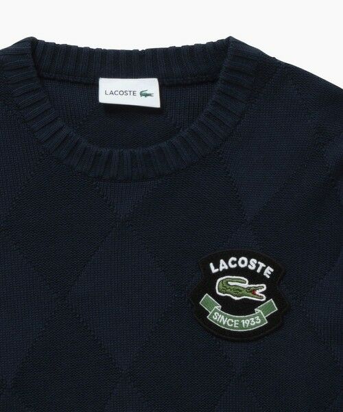 LACOSTE / ラコステ ニット・セーター | オーガニックコットン トーナルアーガイルニットセーター | 詳細7