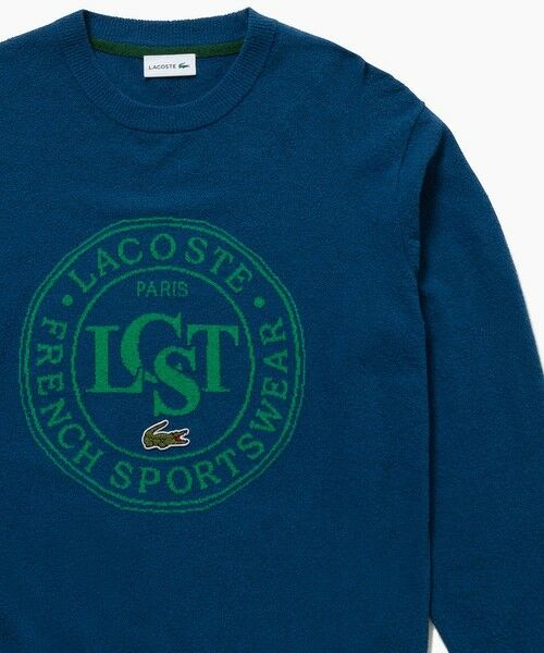 LACOSTE / ラコステ ニット・セーター | ナイロン×コットン ジャカードグラフィック ニットセーター | 詳細18