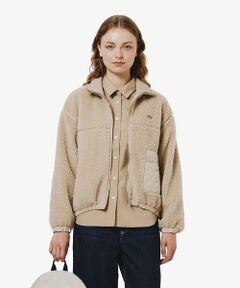 LACOSTE / ラコステ ブルゾン | リブニットスタンドカラーソフトボアジャケット / スタンドジップボアブルゾン