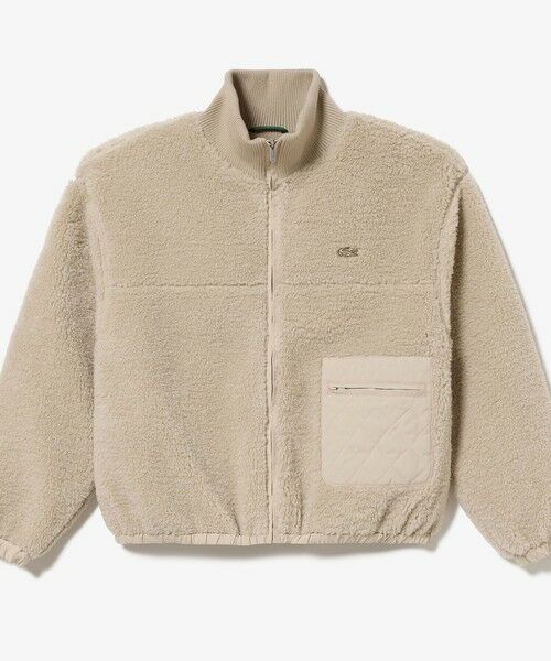 LACOSTE / ラコステ ブルゾン | リブニットスタンドカラーソフトボアジャケット / スタンドジップボアブルゾン | 詳細17