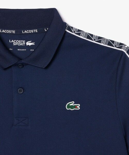 LACOSTE / ラコステ ポロシャツ | UPF30 UVカット モノグラムテーピングウルトラドライテニスポロシャツ | 詳細10