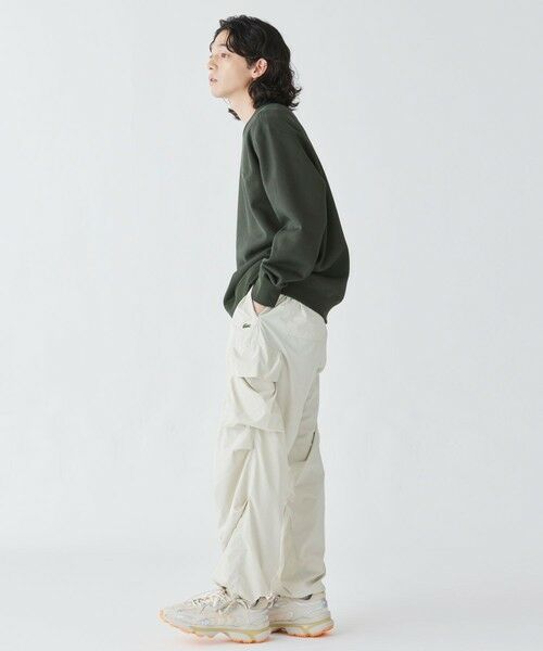 LACOSTE / ラコステ スウェット | ワントーンクルーネック 鹿の子ニット / 鹿の子スウェット | 詳細6