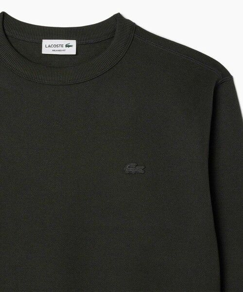 LACOSTE / ラコステ スウェット | ワントーンクルーネック 鹿の子ニット / 鹿の子スウェット | 詳細9