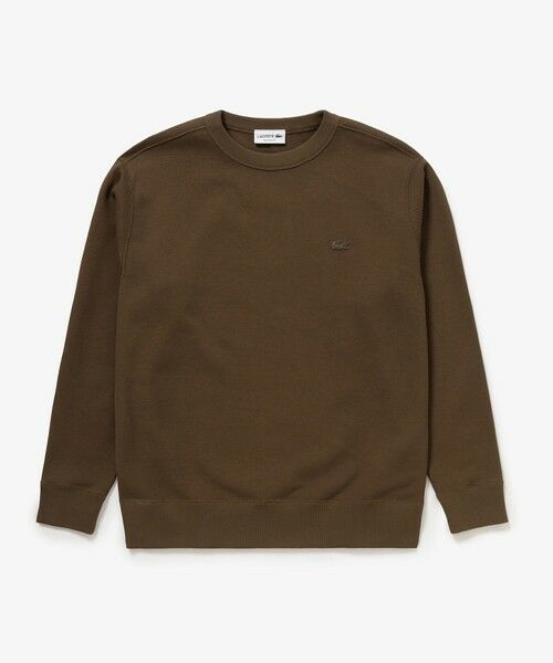 LACOSTE / ラコステ スウェット | ワントーンクルーネック 鹿の子ニット / 鹿の子スウェット | 詳細25