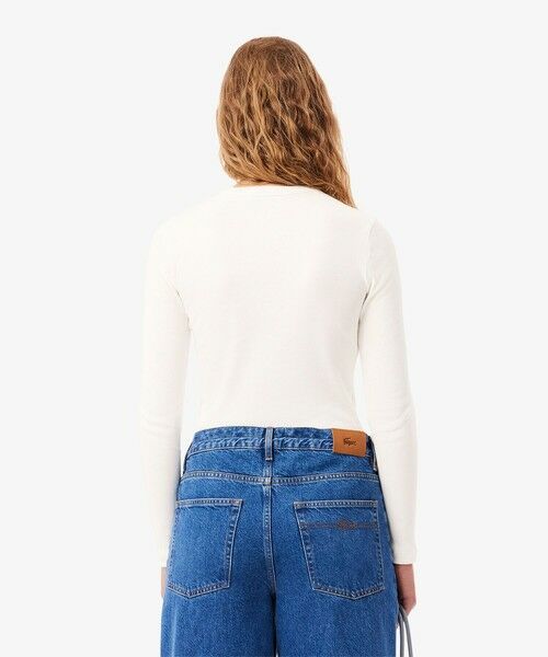 LACOSTE / ラコステ Tシャツ | ワンポイントリブニットスリムセーター | 詳細17