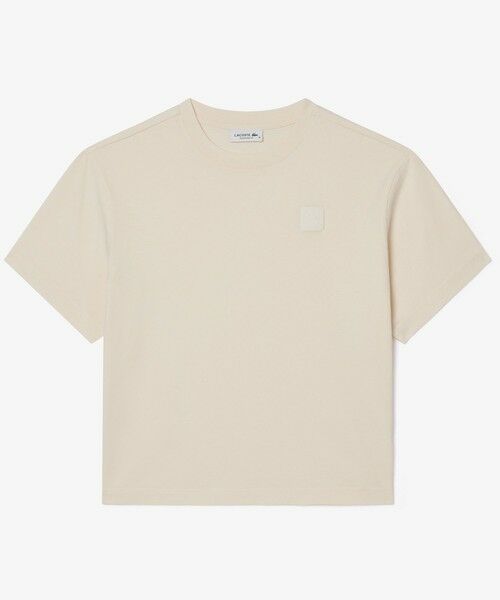 LACOSTE / ラコステ Tシャツ | ヘビーウェイト オーバーサイズ テニスボールパッチウォッシュド半袖Tシャツ | 詳細8