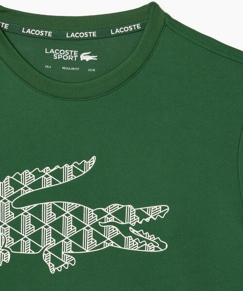 LACOSTE / ラコステ Tシャツ | UPF30 UVカット モノグラムワニロゴ ウルトラドライ鹿の子半袖Tシャツ | 詳細3