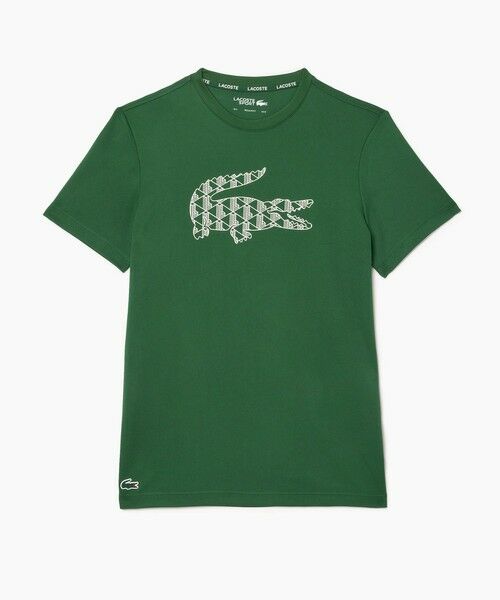 LACOSTE / ラコステ Tシャツ | UPF30 UVカット モノグラムワニロゴ ウルトラドライ鹿の子半袖Tシャツ | 詳細2