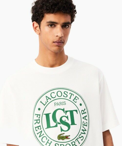 LACOSTE / ラコステ Tシャツ | オーバーサイズ サークルグラフィック半袖Tシャツ | 詳細1