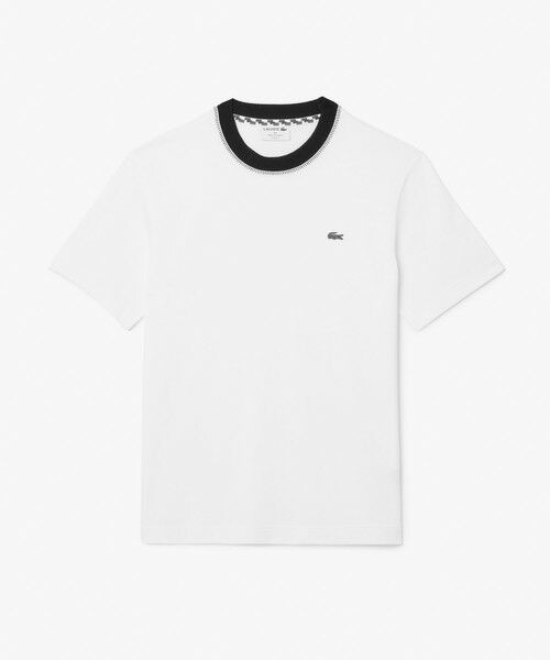 LACOSTE / ラコステ Tシャツ | フランスメイド配色リンガーネックワンポイント半袖Tシャツ | 詳細3