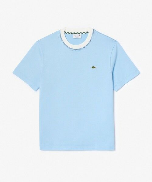 LACOSTE / ラコステ Tシャツ | フランスメイド配色リンガーネックワンポイント半袖Tシャツ | 詳細10