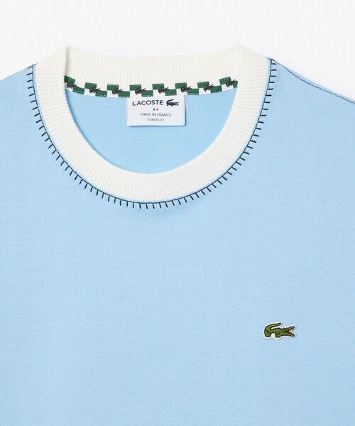 LACOSTE / ラコステ Tシャツ | フランスメイド配色リンガーネックワンポイント半袖Tシャツ | 詳細8