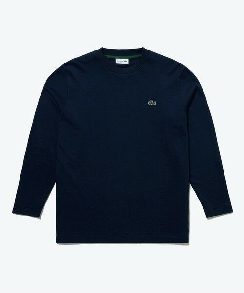 LACOSTE / ラコステ Tシャツ | オーバーサイズ スウェットライク 裏パイルワンポイント長袖Tシャツ | 詳細3