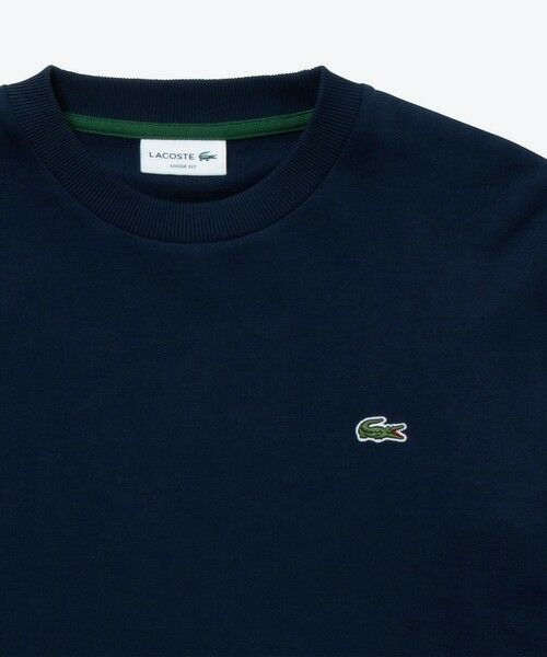 LACOSTE / ラコステ Tシャツ | オーバーサイズ スウェットライク 裏パイルワンポイント長袖Tシャツ | 詳細7