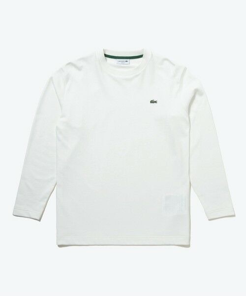 LACOSTE / ラコステ Tシャツ | オーバーサイズ スウェットライク 裏パイルワンポイント長袖Tシャツ | 詳細12