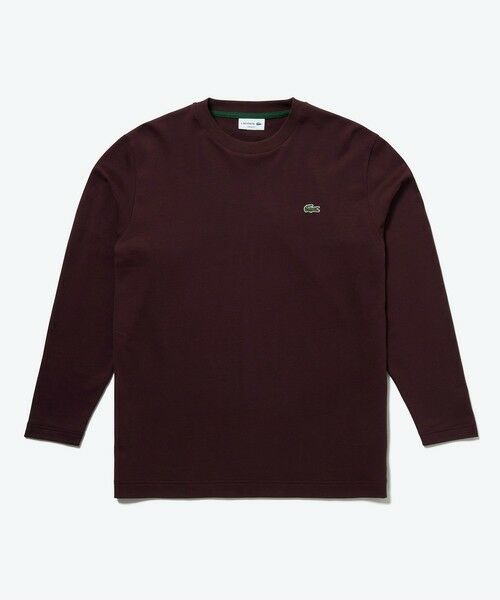 LACOSTE / ラコステ Tシャツ | オーバーサイズ スウェットライク 裏パイルワンポイント長袖Tシャツ | 詳細17